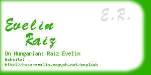 evelin raiz business card